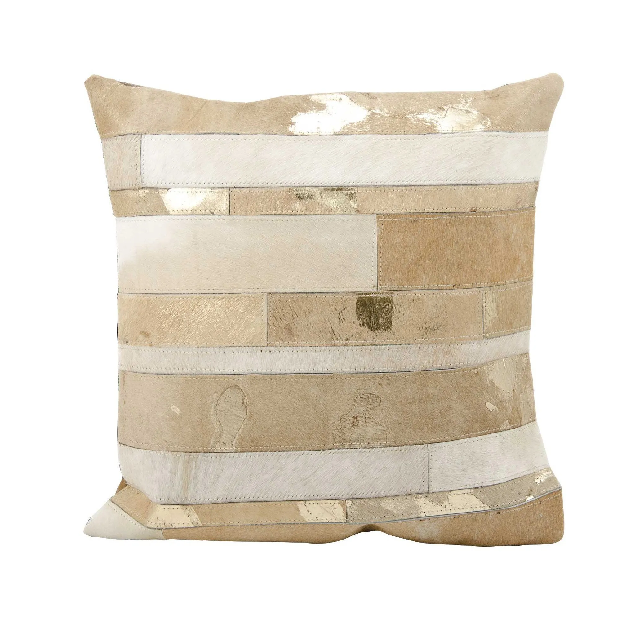 S1160 Leather Hide Throw Pillow