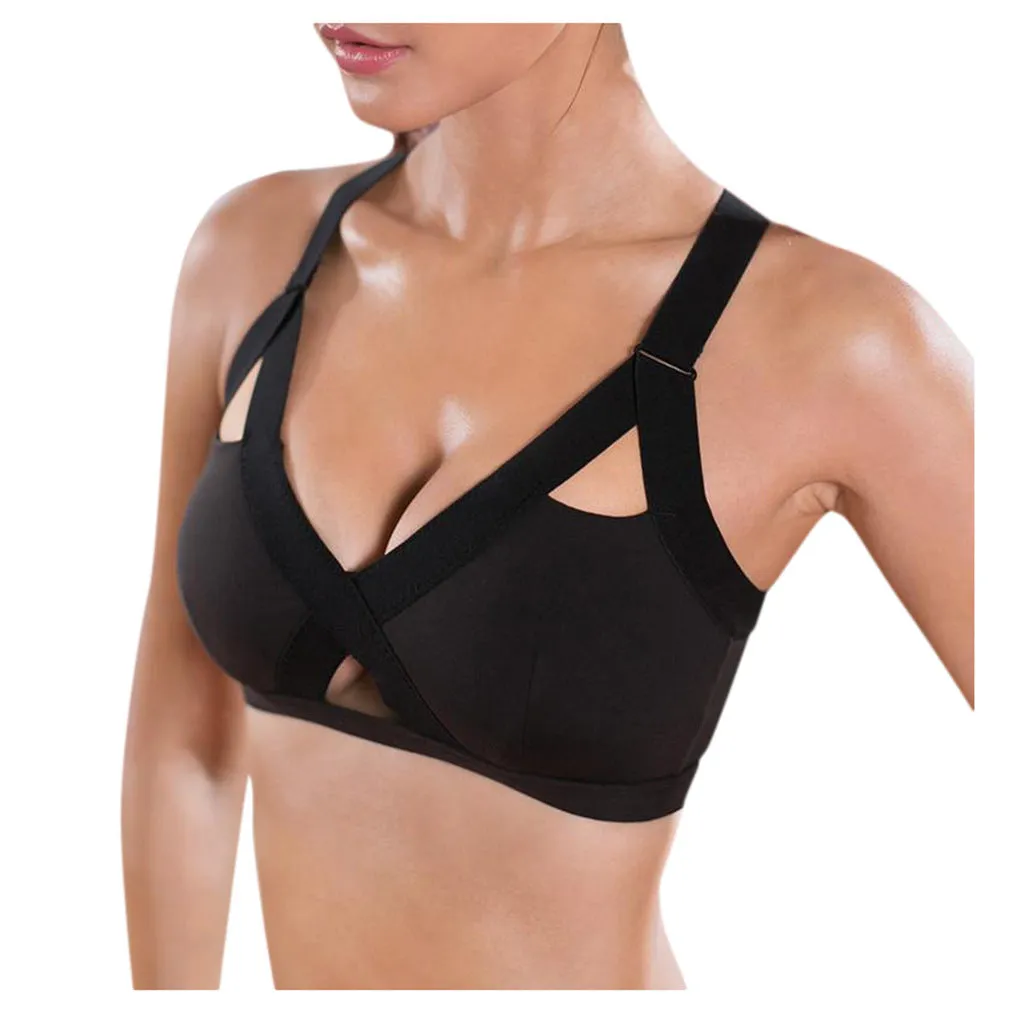 Shockproof sports bra running without rims