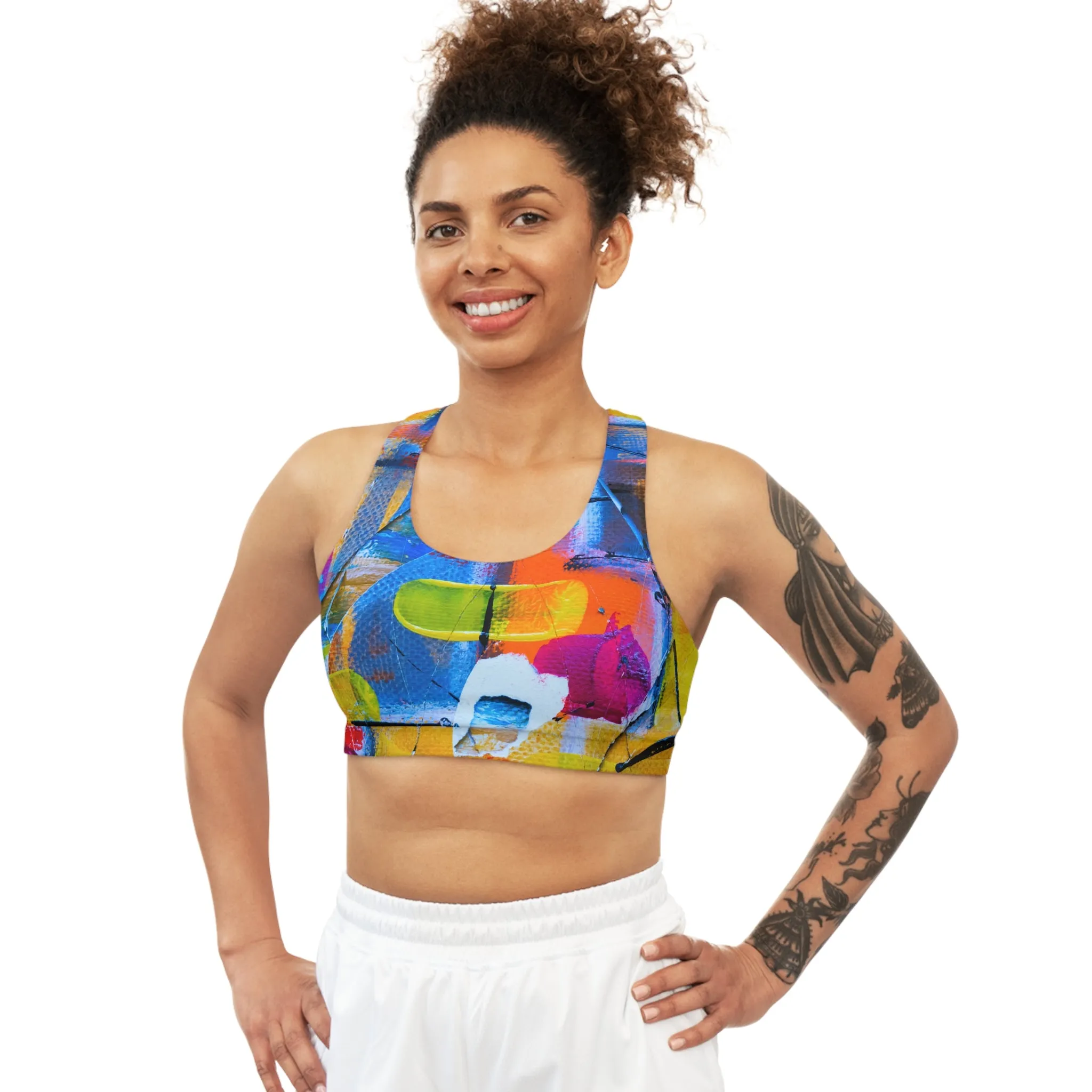 Square Colors - Inovax Seamless Sports Bra