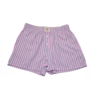 Sunkissed Coconut Juniors Saylor Pink/Green Striped Boxer Shorts