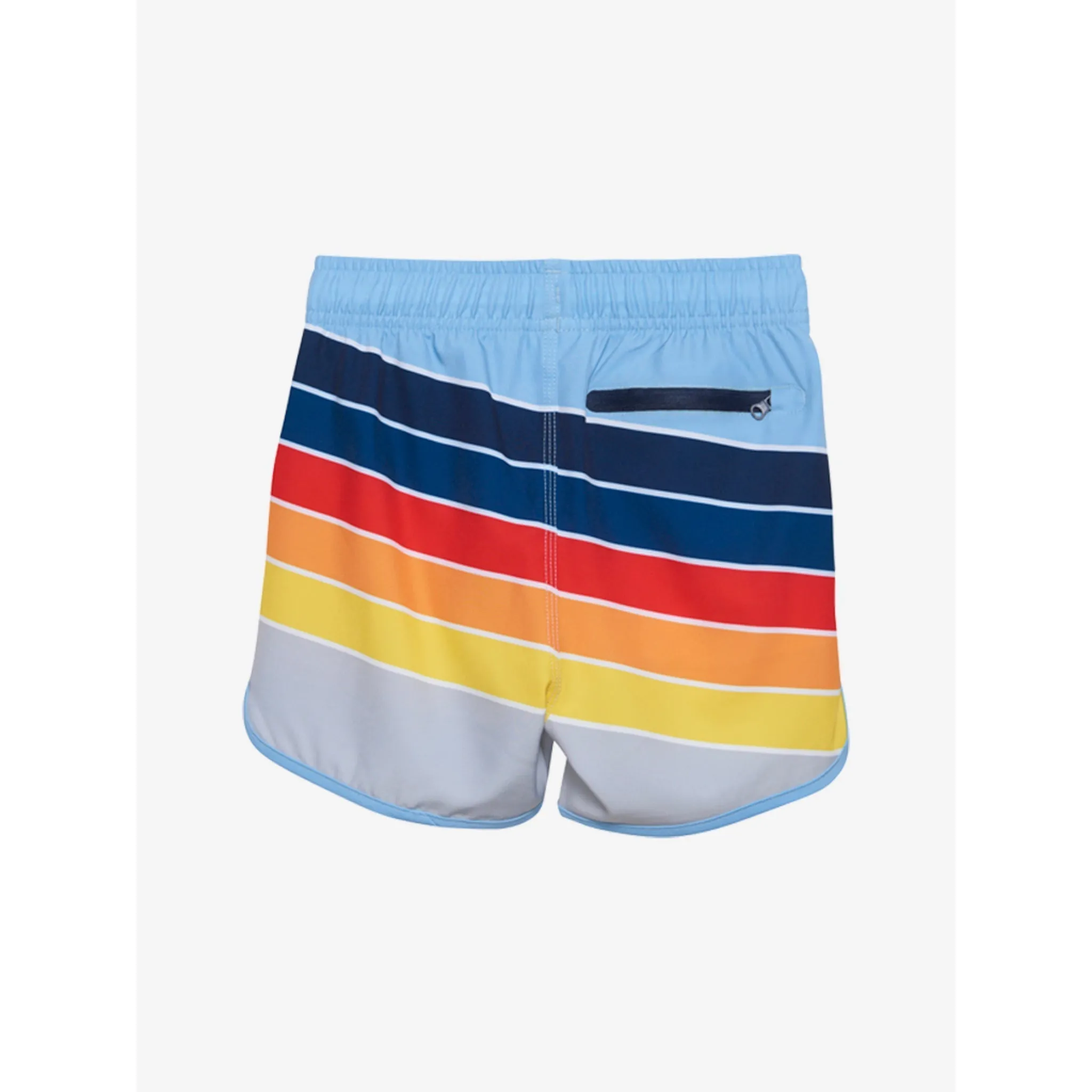 Swim Trunks in Rainbow Stripe