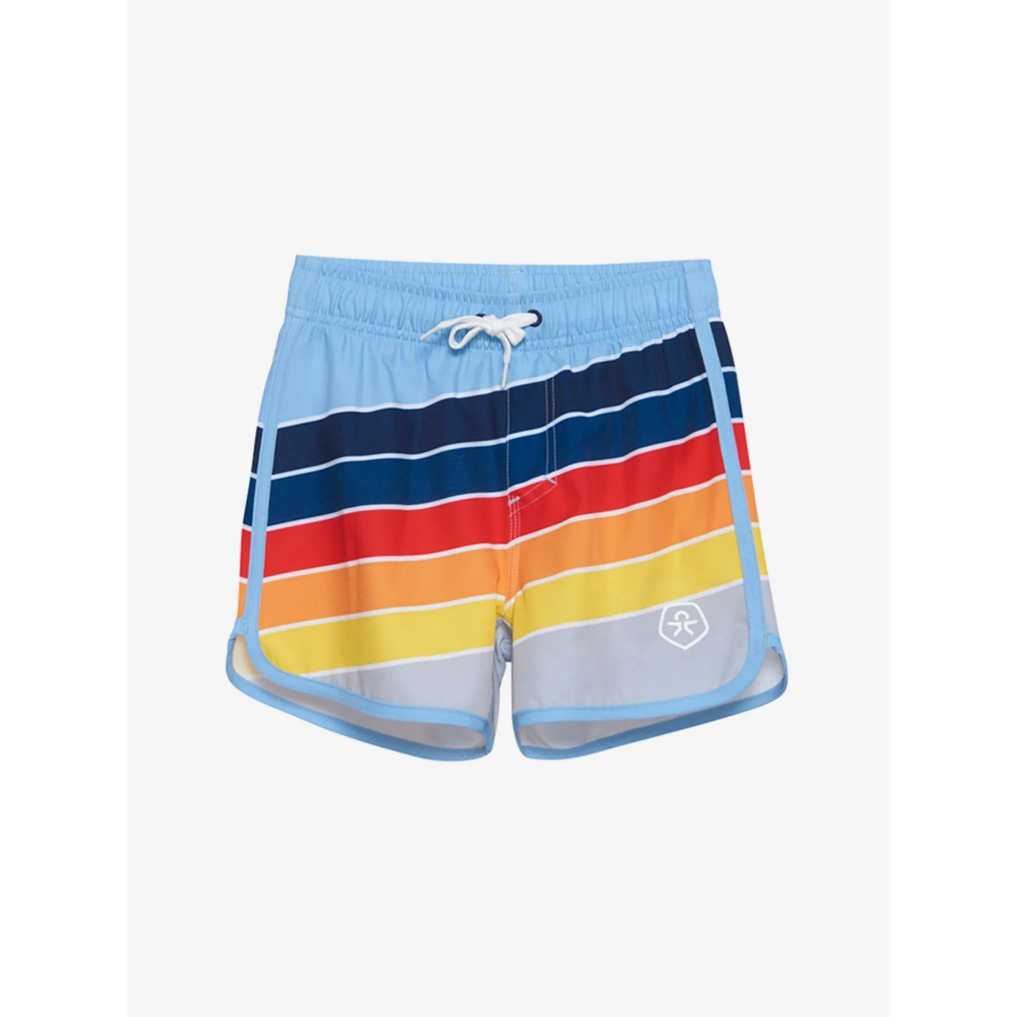 Swim Trunks in Rainbow Stripe