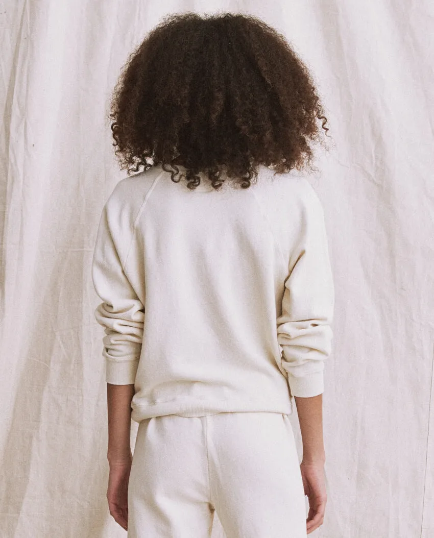 The Shrunken Sweatshirt. -- WASHED WHITE