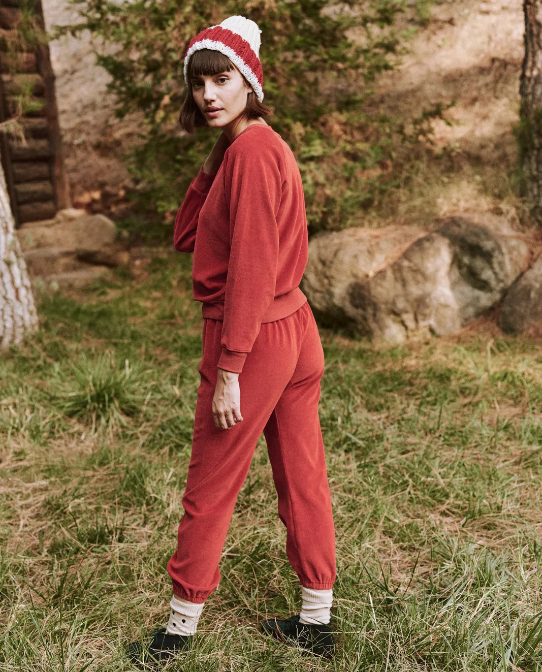 The Velour Stadium Sweatpant, Holly