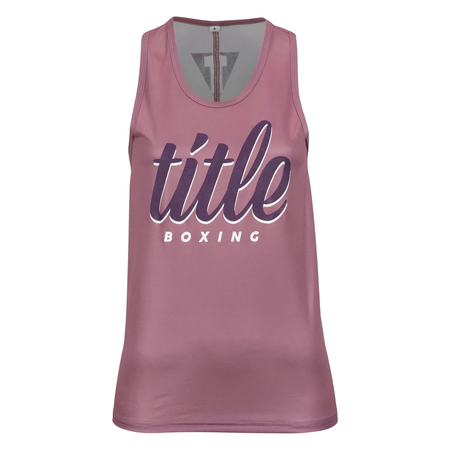 TITLE Boxing Script Racerback Women's Tank