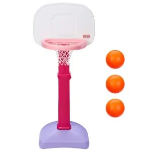 TotSports™ Easy Score Pink Basketball Set with 3 Basketballs